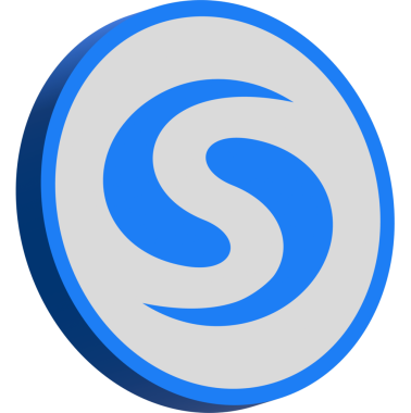 Syscoin-Sys sikke vektör çizimleri. 3d illüstrasyon