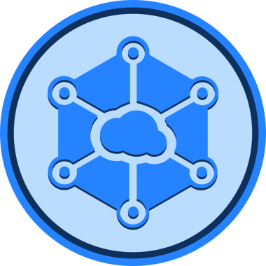 Soyut arkaplanda storj kripto para birimi çizimleri. 3d illüstrasyon.
