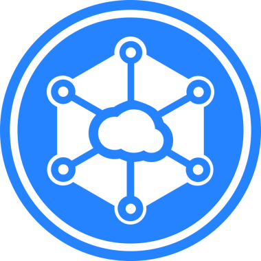 Soyut arkaplanda storj kripto para birimi çizimleri. 3d illüstrasyon.