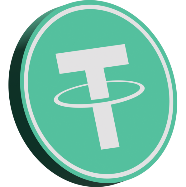 Soyut arkaplanda bağlantı-usdt şifreli para birimi resimleri. 3d illüstrasyon.