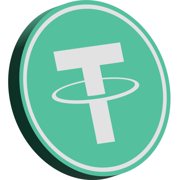 Soyut arkaplanda bağlantı-usdt şifreli para birimi resimleri. 3d illüstrasyon.