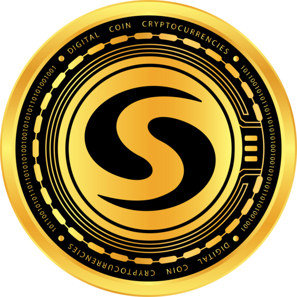 Syscoin-Sys sikke vektör çizimleri. 3d illüstrasyon
