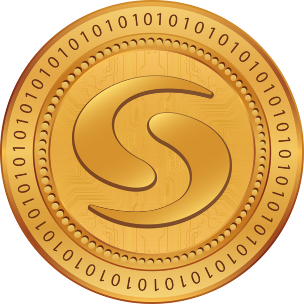 Syscoin-Sys sikke vektör çizimleri. 3d illüstrasyon