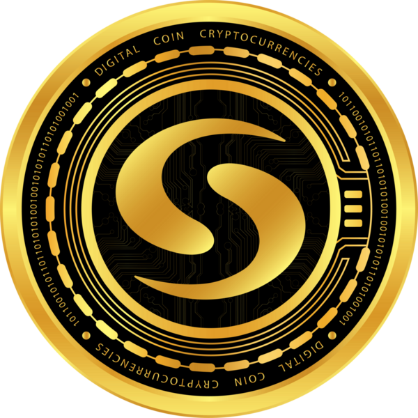 Syscoin-Sys sikke vektör çizimleri. 3d illüstrasyon