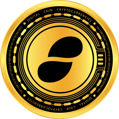 Soyut arka planda durum-snt kripto para çizimleri. 3d illüstrasyon.