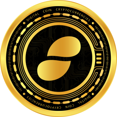 Soyut arka planda durum-snt kripto para çizimleri. 3d illüstrasyon.