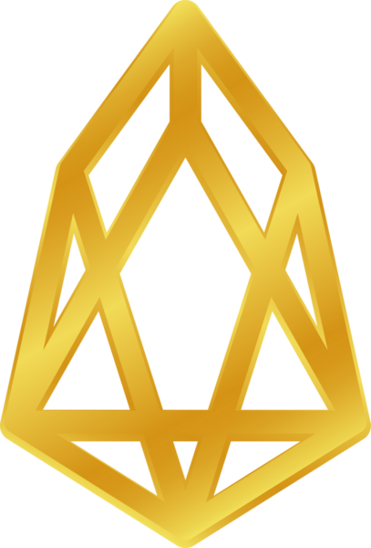 Soyut arkaplanda Eos kripto para birimi çizimleri. 3d illüstrasyon.