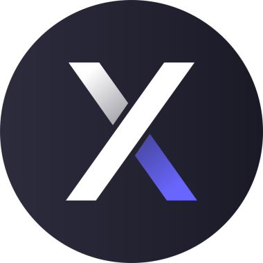 Soyut arkaplanda dydx kripto para birimi logoları. 3d illüstrasyon.