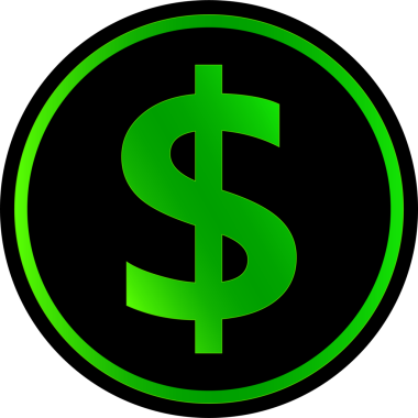 ABD Doları logosu. Vektör çizimleri. 3d illüstrasyon.