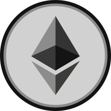 Soyut arka planda ethereum-eth kripto para birimi logoları. 3d illüstrasyon.