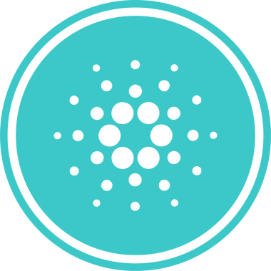 Soyut arkaplanda cardano-ada kripto para birimi logosu çizimleri. 3d illüstrasyon.