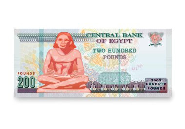 Two hundred Egyptian pounds banknote.