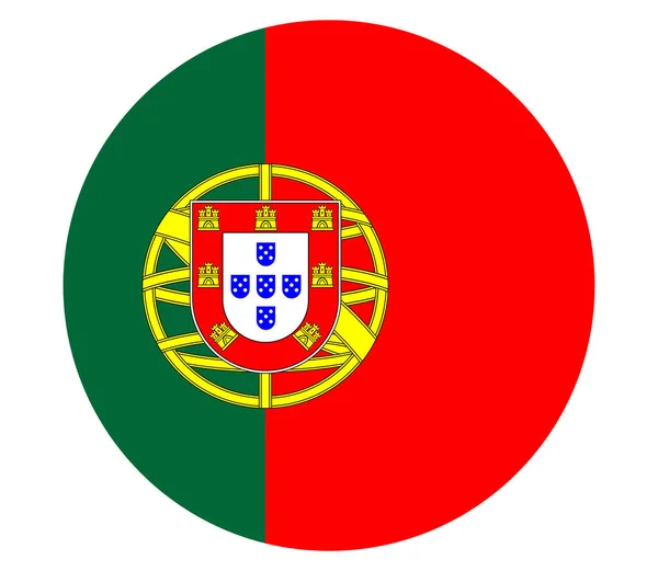 Portekiz Bayrağı Portekiz Bayrak Illüstrasyonu Portekiz Bayrağı Resmi Eps — Stok Vektör