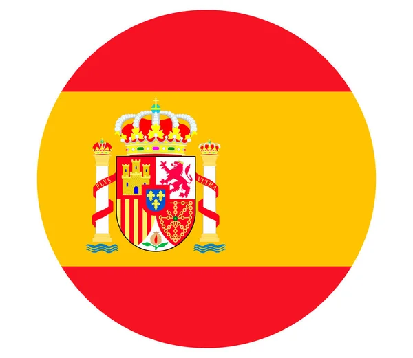 Vector Spanien Flagge Spanien Flagge Spanien Fahnenbild Eps — Stockvektor