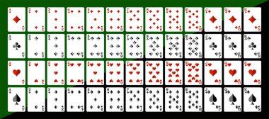 Playing cards for poker. Vector. Eps-10