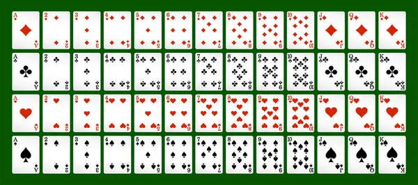 Playing Cards Poker Vector Eps Stockillustration