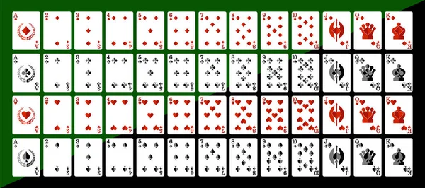 Playing cards for poker. Vector. Eps-10