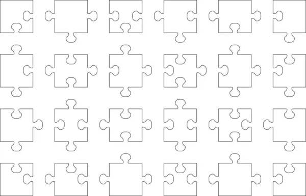 Puzzleteile Vektor Illustration Isoliert Auf Weißem Hintergrund Puzzleteile Vektor Set lizenzfreie Stockvektoren