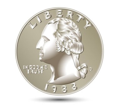 Amerikan parası, Washington çeyrek dolar ya da 25 sent gümüş sikke