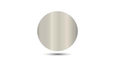 Coin, Israel, 100 sheqalim. İsrail 'in tersine yüz Sheqalim sikkesi. Bozuk para ekranda büyüleyici bir şekilde beliriyor. Canlandırılmış vektör parası. Para animasyonu.