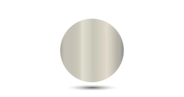 Güney Kore 'nin yüz won' u. Bozuk para ekranda büyüleyici bir şekilde beliriyor. Canlandırılmış vektör parası. Para animasyonu.