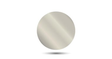 Tunus 'un 1 millik madeni parasının tersi. Bozuk para ekranda büyüleyici bir şekilde beliriyor. Canlandırılmış vektör parası. Para animasyonu.