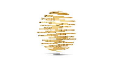 10 Euro bozukluk. Bozuk para ekranda büyüleyici bir şekilde beliriyor. Canlandırılmış vektör parası. Para animasyonu.