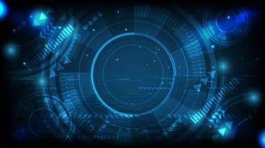 soyut gelecek teknolojisi vizyon yenilik tasarımı kavramı.