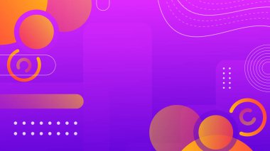 Minimum geometrik arkaplan. Dinamik şekiller bileşimi.