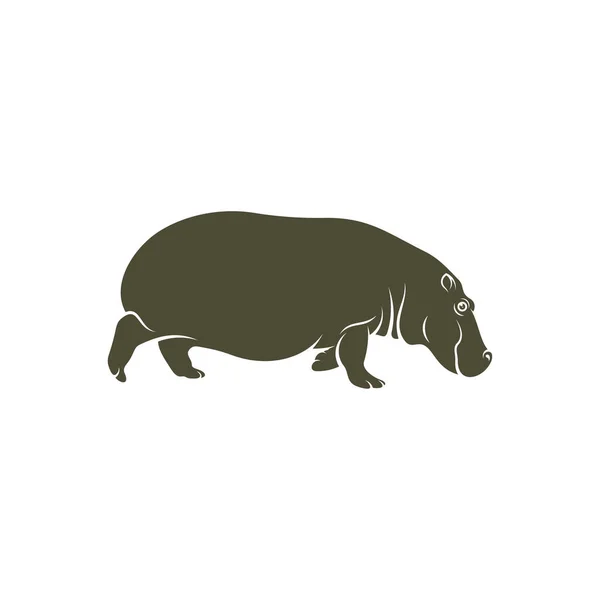 ヒップポットムスベクターのイラストデザイン ヒップポットマスのロゴデザインテンプレート — ストックベクタ