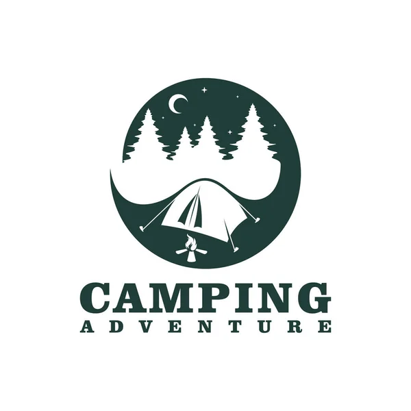 Design Vorlage Für Das Camping Logo Camping Adventure Logo Vektor — Stockvektor
