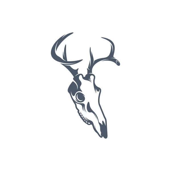 일러스트 디자인 Head Deer 디자인 템플릿 — 스톡 벡터
