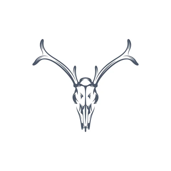 Конструкция Векторной Иллюстрации Головы Оленя Дизайн Логотипа Head Deer — стоковый вектор