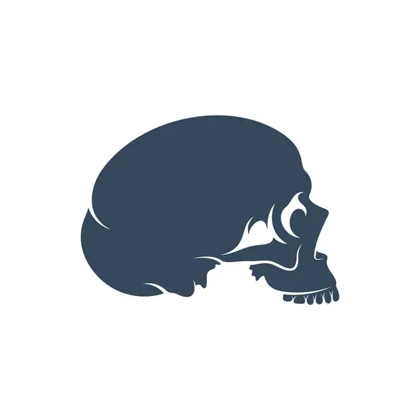 Illustration Vectorielle Crâne Modèle Conception Logo Crâne — Image vectorielle