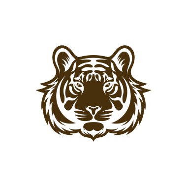 Baş Kaplan vektör çizimi. Baş Kaplan logo tasarımı Şablonu.