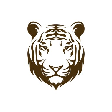 Baş Kaplan vektör çizimi. Baş Kaplan logo tasarımı Şablonu.
