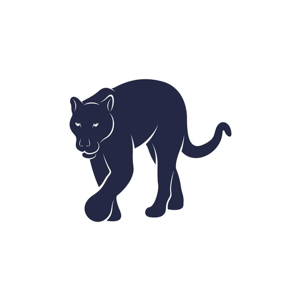 Illustration Vectorielle Panthère Modèle Conception Logo Panther — Image vectorielle