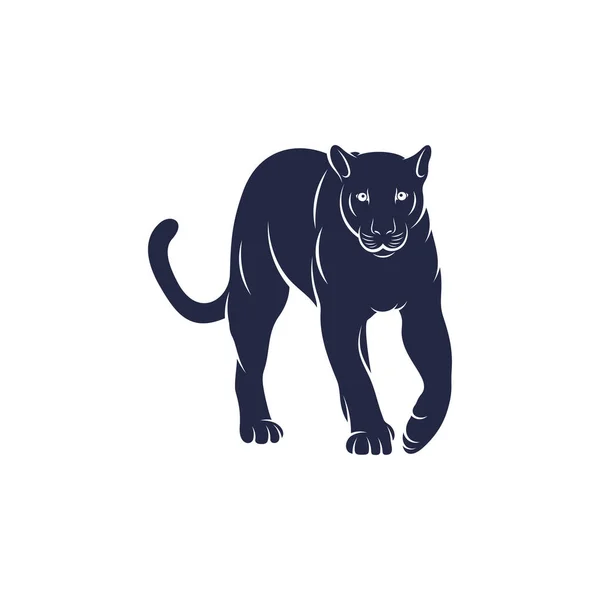 Návrh Vektorových Ilustrací Šablona Loga Panther — Stockový vektor