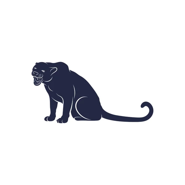 Panther Vector Diseño Ilustración Diseño Del Logo Panther Plantilla — Vector de stock