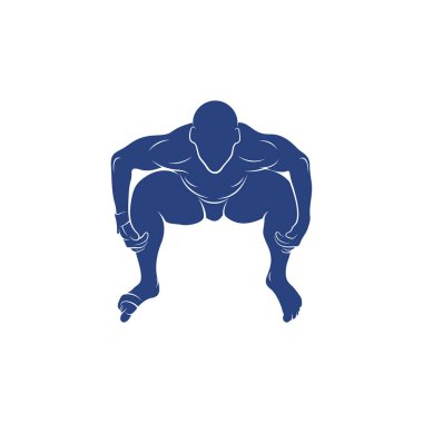 Senkronize Dalış vektör çizimi. Springboard Platformu Dalış Silüeti. Sporcuların tasarım şablonu.