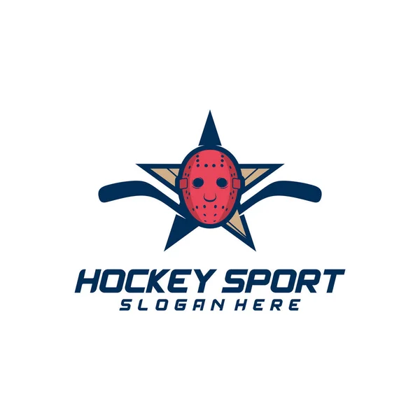 Дизайн Логотипа Хоккейного Спорта Современная Векторная Иллюстрация Дизайн Бейджей — стоковый вектор