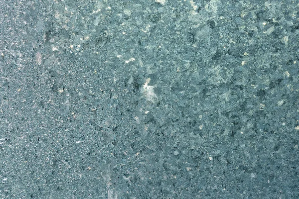 Donmuş Buz Kristallerinin Kışın Cam Camdaki Soyut Dokusu — Stok fotoğraf