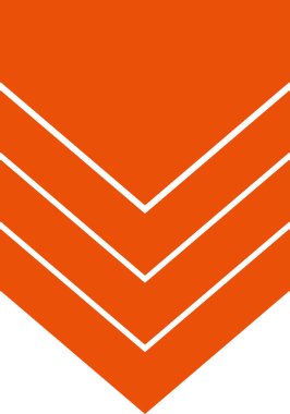 Arkaplanda dikey sıralanmış turuncu rozet deseni var. Soyut düzenlenebilir geometri arkaplanı