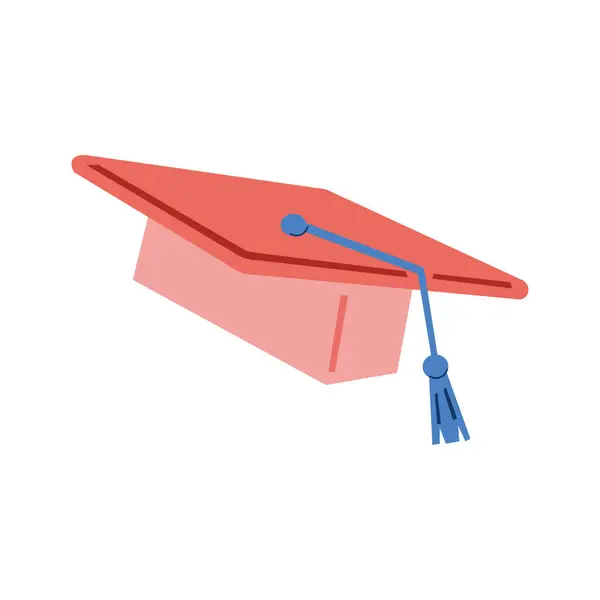 Illustration Bouchon Graduation Cortège Graduation Éléments Fondamentaux Conception Éducation Conception — Image vectorielle