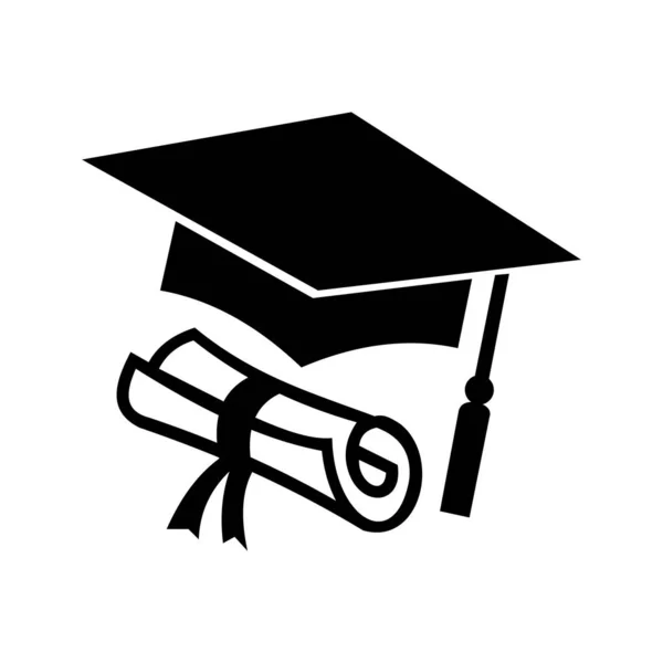 Σύμβολο Αποφοίτησης Φόρεμα Και Γράμμα Αποφοίτησης Σχέδιο Σιλουέτας Επεξεργάσιμο Επίπεδο — Διανυσματικό Αρχείο