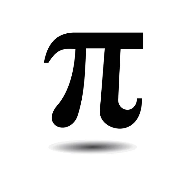 Bokstaven Det Grekiska Alfabetet Matematisk Symbol Cirkeln Ständiga Irrationella Tal — Stock vektor