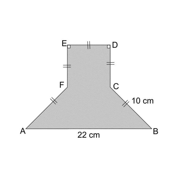Flat Shape, square and isosceles trapezoid shapes. Illustration of flat shape question for high school. Question vector geometry. Mathematics. EPS10