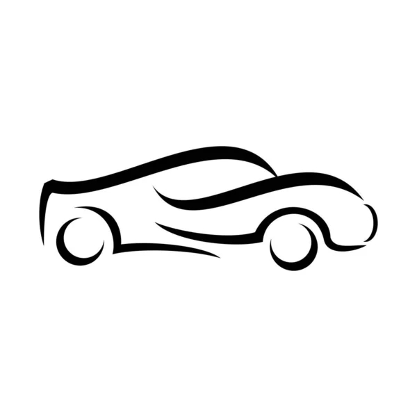 stock vector Car icon on white background. Vector illustration for your graphic design. Car logo inspiration, flat and simple shape of car symbol. Suitable for vehicle logo design, etc