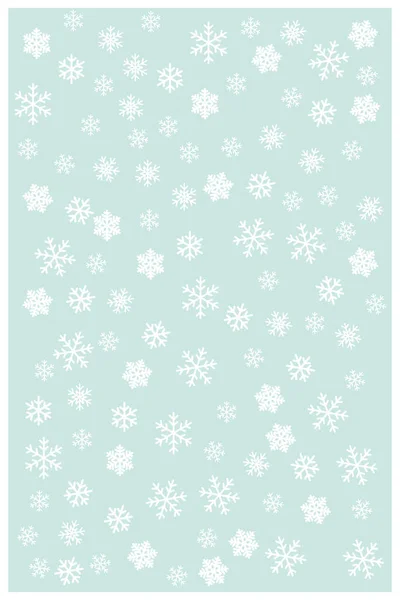 Seamless Pattern Snowflakes Sky Blue Background Background Soft Blue Irregular — Stock Vector