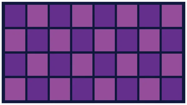 白色背景上紫色和紫色正方形的无缝图案插图 以16 9的比例呈现正方形图案的景观背景 — 图库矢量图片
